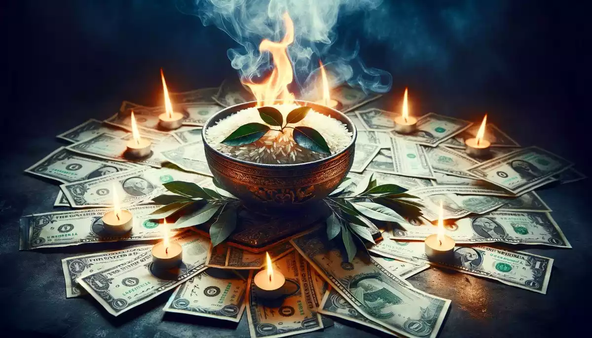 RITUAL DINERO ARROZ Y LAUREL